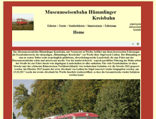Tablet Screenshot of museumsbahn-huemmlingerkreisbahn.de